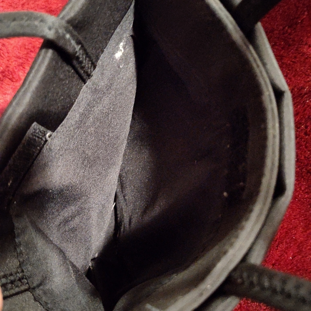 Women's Black Handbag Purse Embroidered Black View 4